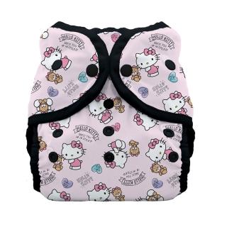 【Thirsties】防水尿布兜Duo Wrap 3號 壓扣款(三麗鷗Sanrio聯名款 HelloKitty Dear Bear系列)
