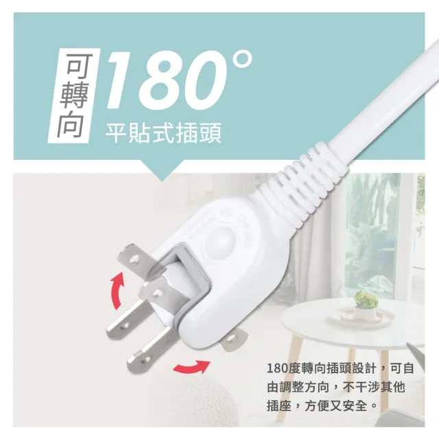 【台灣製造 新版安規】1切3座延長線/2USB智慧型充電組/15A 1650W(2.7米/9尺/270CM)
