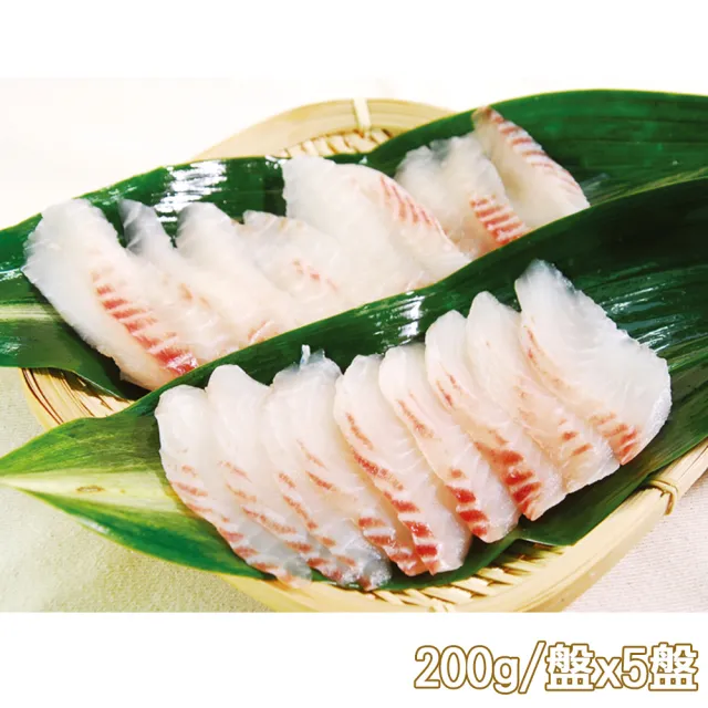 【新鮮市集】嚴選鮮切-真空鯛魚涮涮火鍋片5盤(200g/盤)