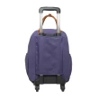 【Bella Borsa】經典尼龍-四輪式拉桿旅行袋-紫(BB21B001PL)