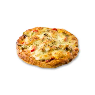 【i3微澱粉】鈣好菌低糖披薩-田園蔬菜131gx5入(益生菌 營養師 輕食 微米鈣)