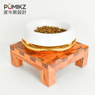 【PUMIKZ 波米斯】bagel防蟻碗 白金(貓及小型犬適用)