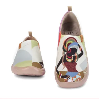 【uin】西班牙原創設計 女鞋 娜慕琳達彩繪休閒鞋510201202(彩繪)