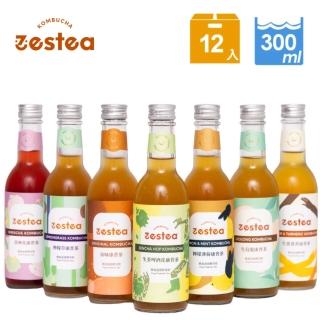 【Zestea Kombucha】全口味康普茶 300ML*12瓶(無新增、富含益生菌)