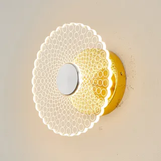 【Honey Comb】圓紋LED6W簡約現代創意壁燈(V2074)
