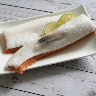 【新鮮市集】嚴選鮮切-鮭魚厚肚條(250g-300g/包)