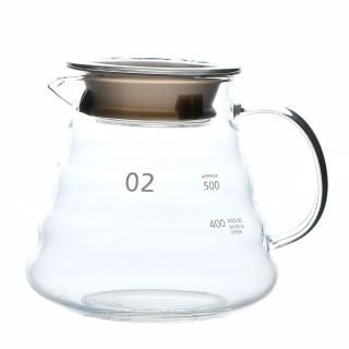 【美味好夥伴】耐熱玻璃手沖咖啡壺600ml(雲朵壺身 咖啡 耐熱玻璃 分享壺)
