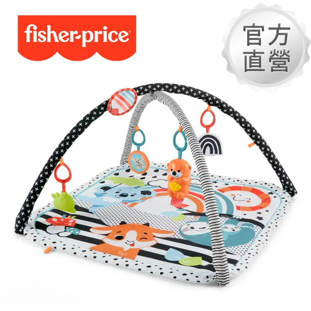 【Fisher price 費雪】視覺啟蒙健身器(健力架/健身架/遊戲地墊)