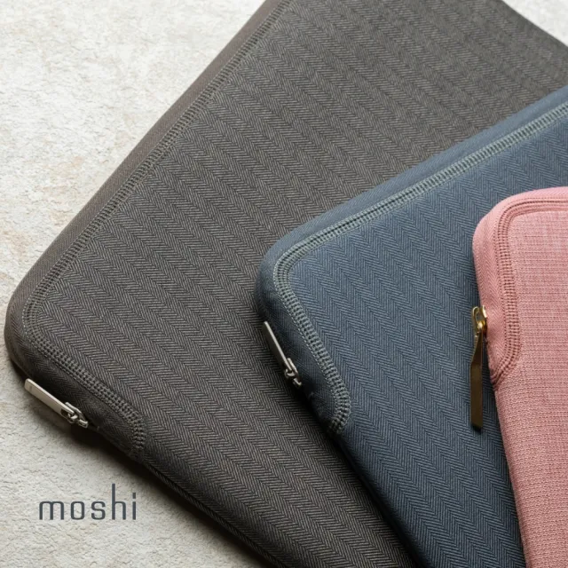 【moshi】Pluma for MacBook Pro 14吋 輕薄筆電內袋(防震/2021 Macbook Pro 14適用)