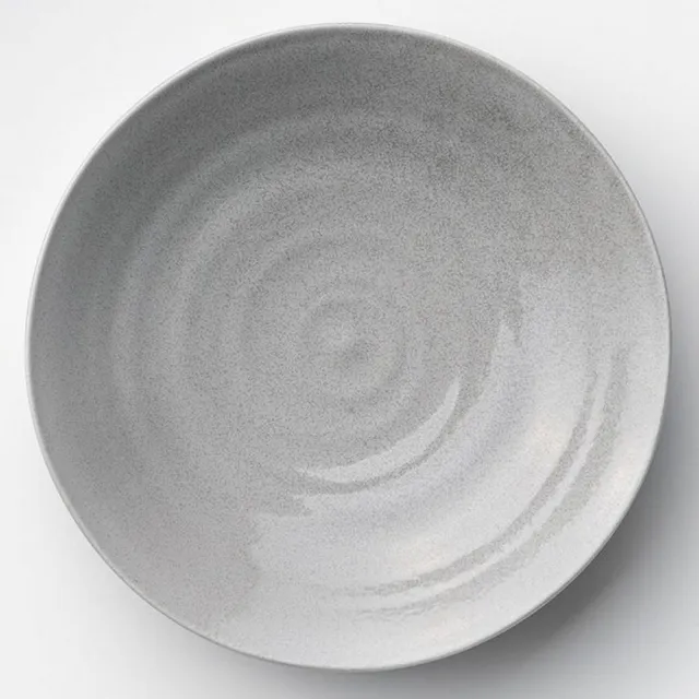 【NITORI 宜得利家居】日本製 超輕量深皿 銀灰釉(深皿 日本製 超輕量 銀灰釉)