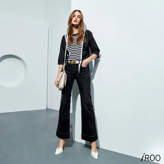 【iROO】80年代復古喇叭牛仔褲