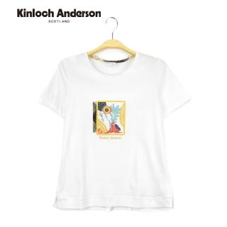 【Kinloch Anderson】圓領前印花上衣 金安德森女裝(白)