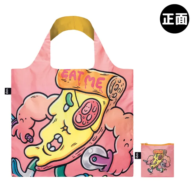 【LOQI】壞壞披薩(購物袋.環保袋.收納.春捲包)
