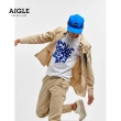 【AIGLE】男 休閒長袖襯衫(AG-1P116A150 卡其)