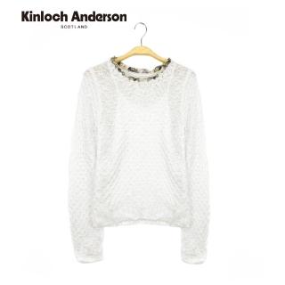 【Kinloch Anderson】荷葉領針織上衣 金安德森女裝(白)