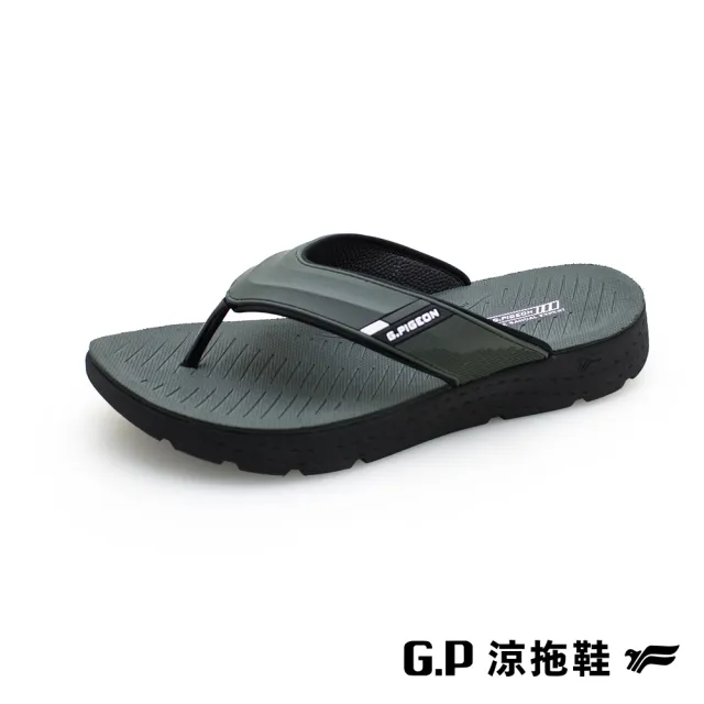 【G.P】男款輕羽量漂浮夾腳拖鞋G2266M-軍綠色(SIZE:40-44 共二色)