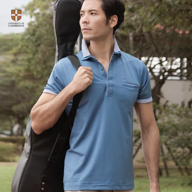 【劍橋大學】MIT台灣製 假兩件POLO衫 輕薄舒適(儂特服飾)