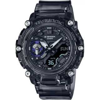 【CASIO 卡西歐】G-SHOCK 動感音浪概念雙顯錶 畢業 禮物(GA-2200SKL-8A/速)