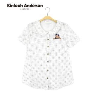 【Kinloch Anderson】點點蕾絲小熊上衣 金安德森女裝(白)
