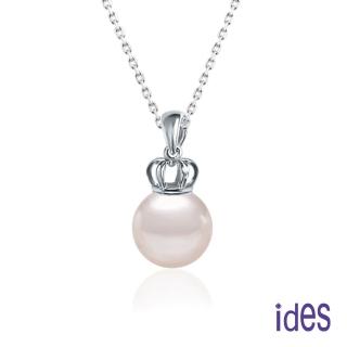 【ides 愛蒂思】母親節禮物 日本設計AKOYA經典系列天然珍珠項鍊7-8mm/小皇冠
