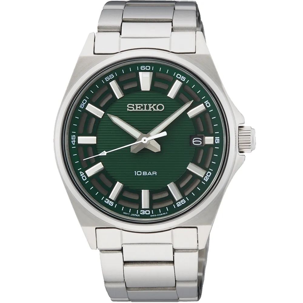 【SEIKO 精工】CS 三針不鏽鋼錶40mm(6N52-00G0N/SUR507P1)