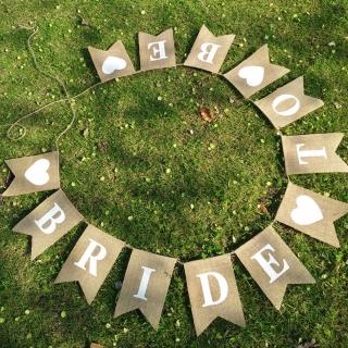單身趴Bride to be棉麻魚尾掛旗1組(單身派對 氣球 派對 Bride To Be)
