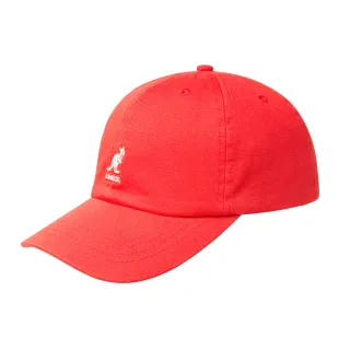 【KANGOL】WASHED 棒球帽(櫻桃紅色)