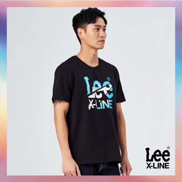 【Lee 官方旗艦】男裝 短袖T恤 / 系列噴墨大LOGO 共2色 標準版型(LL220008K11 / LL220008K14)