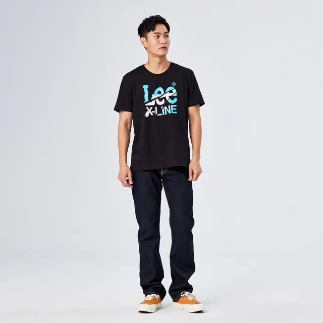 【Lee】出清品-男裝 短袖T恤 / 系列噴墨大LOGO 共2色 標準版型(LL220008K11 / LL220008K14)