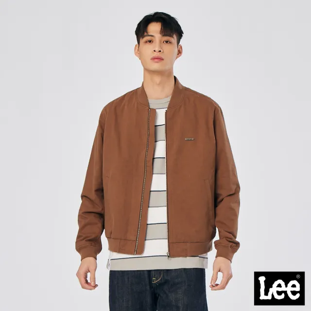 【Lee】男裝 休閒外套 / 磨毛 古銅棕(LL220002006)