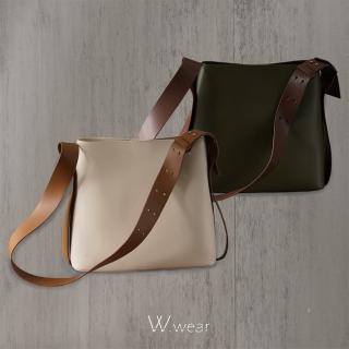 【W.wear】通勤用真皮托特包 二色(子母包/斜揹包)