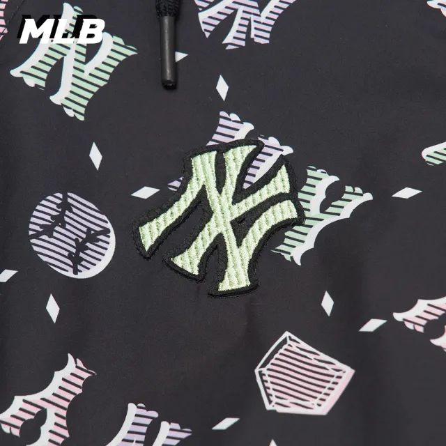 【MLB】女版防風外套 MONOGRAM系列 紐約洋基隊(3FWJM0121-50BKS)