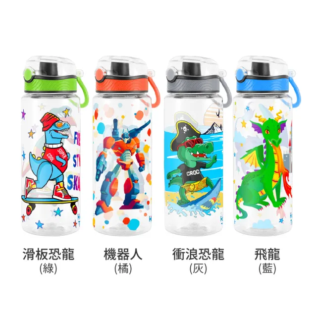 【Home Tune 家音】美國Tritan材質兒童彈蓋直飲水壺680ml（23oz）(本款有2種版本彩盒)