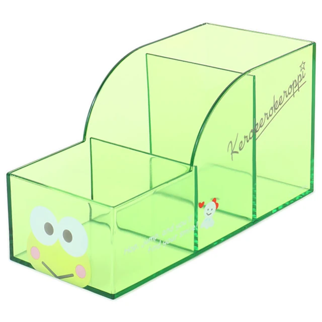 【SANRIO 三麗鷗】透明筆架 大眼蛙 臉(三麗鷗)