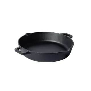 【MEYER 美亞】鑄鐵鍋 雙耳平底鍋26cm (IH/電磁爐/烤箱適用)