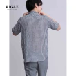 【AIGLE】男 快乾短袖襯衫(AG-1PJ13A057 深藍)