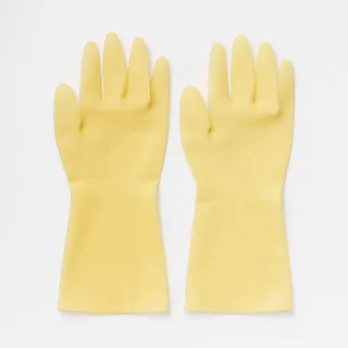 【MUJI 無印良品】橡膠手套.左右手通用/大/6入