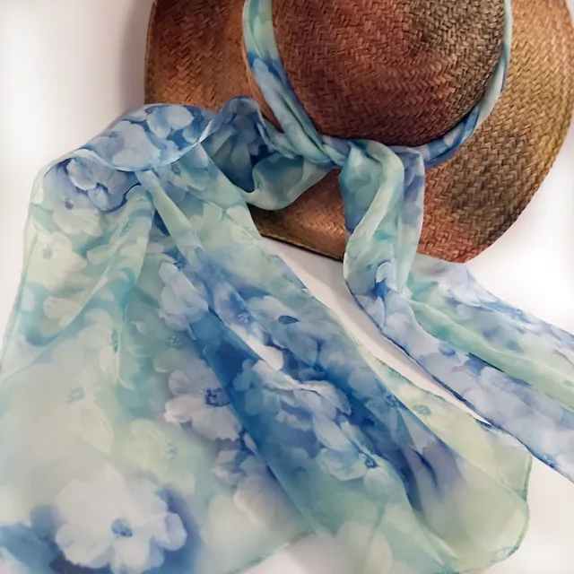 【iTa.a】100%義大利制造雪紡長方巾(時尚.機能.環保-歐洲工藝普及版A3)