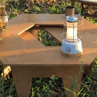 【May shop】戶外露營燒烤圍爐桌六角桌