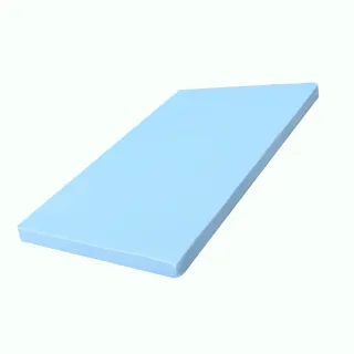 【sonmil】雙人6尺 100%精梳純棉水藍色素面床包(厚度5-10cm適用)