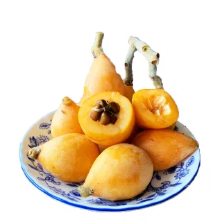 【RealShop 真食材本舖】國產新社二櫃高山枇杷600g±10%x2盒(產地直送 當季水果)