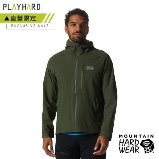 【Mountain Hardwear】Stretch Ozonic☆ Jacket Men 輕量彈性防水連帽外套 男款 盛榆綠 #1985741