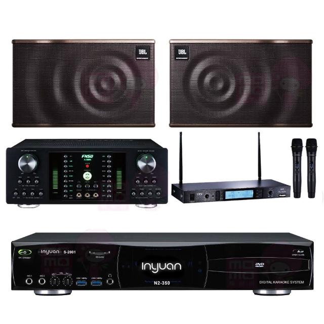 【音圓】S-2001 N2-350+FNSD A-300N+TR-5600+JBL MK08(點歌機4TB+擴大機+無線麥克風+喇叭)