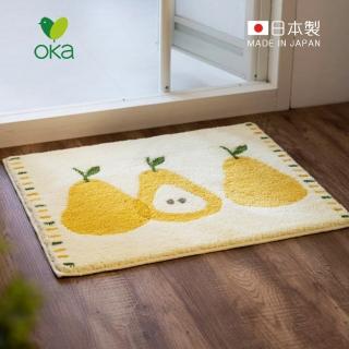 【日本OKA】日製乾度良好銀離子抗菌防臭吸水速乾防滑浴室地墊-48x60cm(Ag+ 抑菌 除臭 抑味)