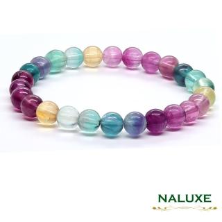 【Naluxe】螢石 開運手鍊(千層夢幻色 濃鬱千彩 增加創意 提昇專注力)