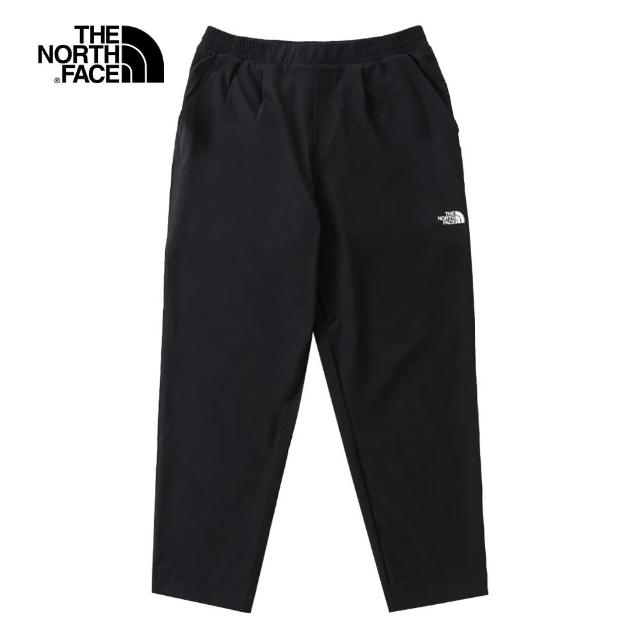 【The North Face 官方旗艦】北面女款黑色DWR防潑水休閒長褲｜5JX3JK3(抗UV)