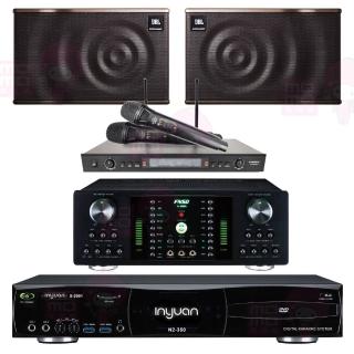 【音圓】S-2001 N2-350+FNSD A-300N+SR-889PRO+JBL MK10(點歌機4TB+擴大機+無線麥克風+喇叭)