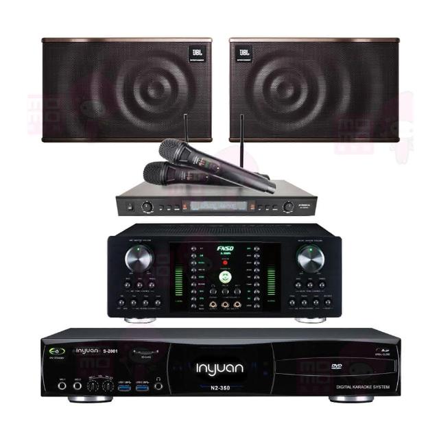 【音圓】S-2001 N2-350+FNSD A-300N+SR-889PRO+JBL MK10(點歌機4TB+擴大機+無線麥克風+喇叭)