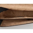 【COACH】COACH KLEO經典LOGO撞色設計牛皮磁釦式手拿斜背包(薑黃x灰褐x紫)