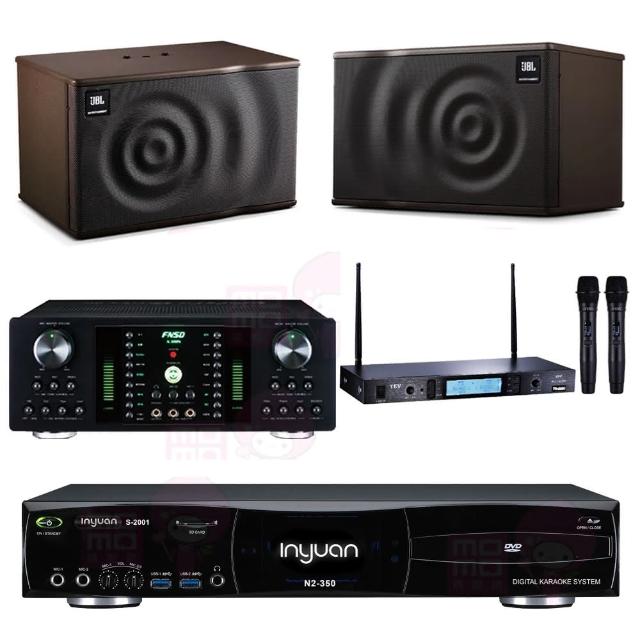 【音圓】S-2001 N2-350+FNSD A-300N+TR-5600+JBL MK10(點歌機4TB+擴大機+無線麥克風+喇叭)